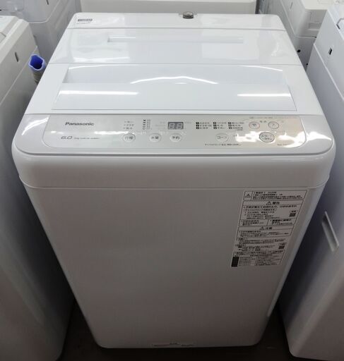 パナソニック 洗濯機 NA-F60B13 中古品 6.0kg 2020年