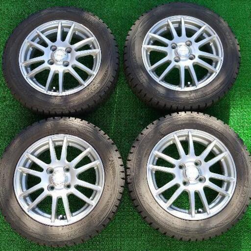 DUNLOP 165/65R14 スタッドレスタイヤホイールセット デリカミニ etc (DUNLOP WINTERMAXX03 & DEAN CrossCountry 4穴 100)