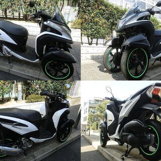 ★普通免許仕様トリシティ125ABSワイドトレッド 現行SEC1J 9千km台 カスタム★東京/大田区【下取OK】 ☆普通免許仕様トリシティ125ABSワイドトレッド 現行SEC1J 9千km台