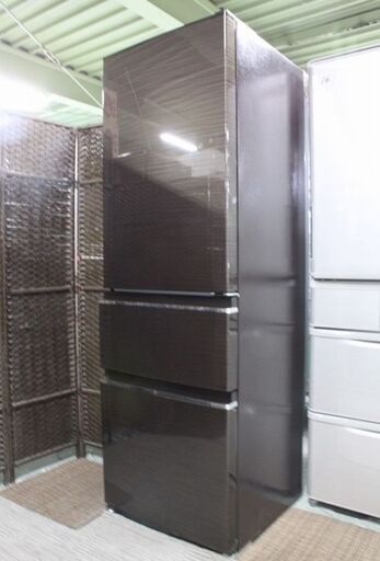 三菱 3ドア冷凍冷蔵庫 365L 自動製氷 MR-CX37E-BR グロッシーブラウン 2020年製 MITSUBISHI 冷蔵庫 中古家電 店頭引取歓迎 R4258)