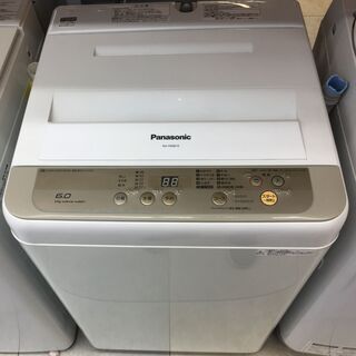 パナソニック NA-F60B10 洗濯機 6.0Kg 2017年製 中古品 Panasonic
