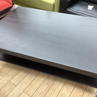ローテーブル　IKEA ダークブラウン　木製　(076) j【ト...