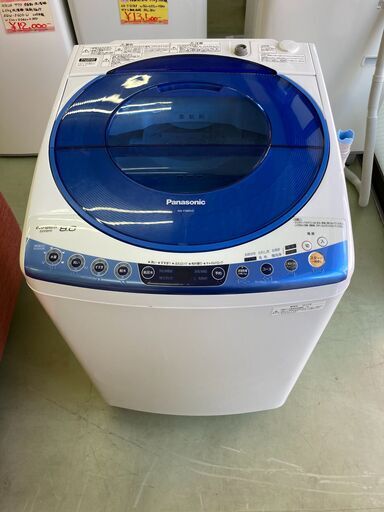 【リサイクルショップ　ピカソ　小松原】　パナソニック Panasonic　8kg 簡易乾燥機能付きインバーター洗濯機　2012年製　NA-FS80H5-A★9006★