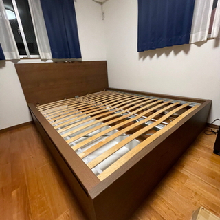 最新作の ベッドセット クイーンサイズ 【都内配送可】IKEA - クイーンベッド