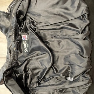 ショット　レザージャケット　40サイズ　ボア付き