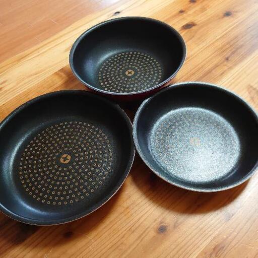 値下げ　取手がとれるフライパン　3セット