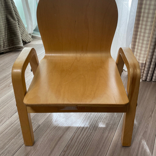 【ナチュラル】KATOJI 木製キッズチェア 子供椅子