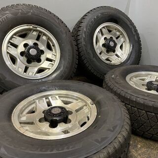 【BS BLIZZAK DM-V2 265/70R15】スタッドレス【トヨタ ハイラックスサーフ 純正ホイール 15インチ 7J6HPCD139.7+8】　(VTK415)クレジットカード QRコード決済可能