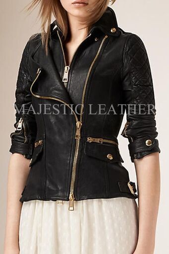 羊革 ライダースジャケット 本革 女性 レザージャケット レディース Real Leather