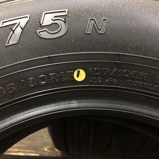 新車外し 2021年製 DUNLOP SP175N 195/80R15 107/105N LT 15インチ 夏 