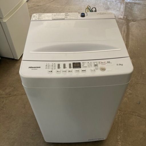 【成約済み】Hisense 5.5kg洗濯機 2021年製