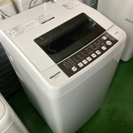 ● 洗濯機、ハイセンス、2019年製、5.5キロ