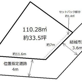 『角地。静かな住環境をお求めなら!!』■結城市大字小田林■土地販売/土地売買  - 結城市