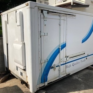 値下げ‼️美品☆冷凍車箱2t 3.2×1.85×H2.0 物置、