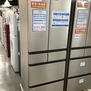 【ネット決済】HITACHI 6ドア冷蔵庫　475L RｰH48...