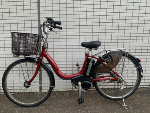YAMAHA  PAS natura レッド　新基準　電動アシスト自転車