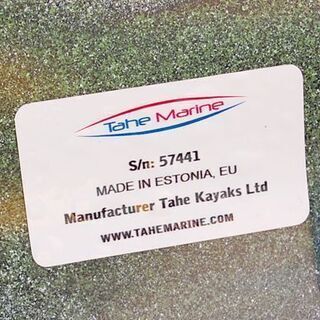 Tahe Marine カヤック 1人用 AquaMoon グリーン 全長 約3m パドル付き