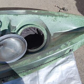 Tahe Marine カヤック 1人用 AquaMoon グリーン 全長 約3m パドル付き