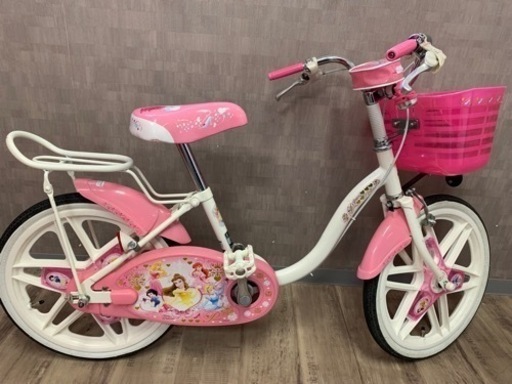 18型 幼児用自転車 ディズニープリンセス（オーロラホワイト）