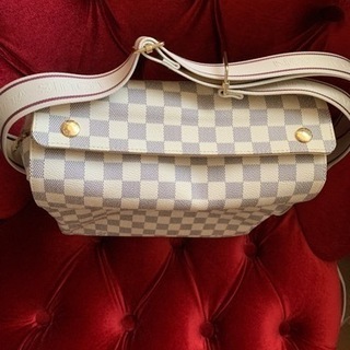 極美品　ヴィトン ダミエ　ナヴィグリオ ショルダー ホワイト　専用箱付き