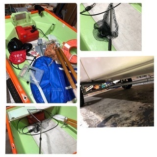 オーパクラフト　2分割ボート　8馬力　青森　引取限定