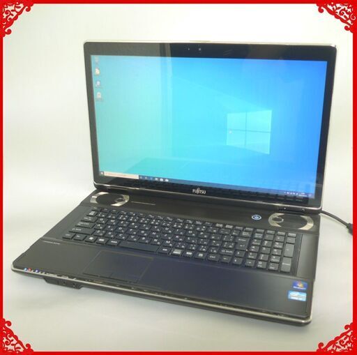 中古美品 新品SSD+HDD640GB テレビ機能 ノートパソコン Windows10 17.3型 富士通 NH77/DD Core i7 8GB Blu-ray 無線 Office