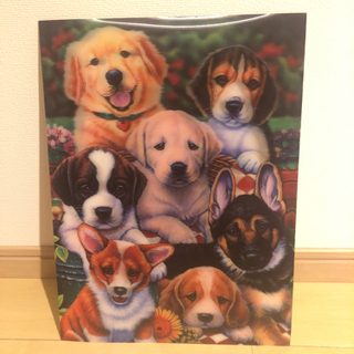 【ネット決済】3Dポスター　犬　立体ピクチャー