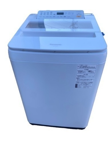 2018年製 パナソニック 8.0kg 全自動洗濯機 泡洗浄 ホワイト NA-FA80H6-W(1013c)