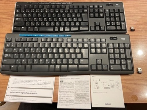 ロジクール ワイヤレスキーボード2台