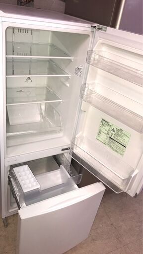 ☆中古 激安！！￥15,800！！＜おすすめ！＞TOSHIBA　東芝　153㍑2ドア冷蔵庫　家電　2018年製　GR-M15BS型　幅48cmｘ奥行58cmｘ高さ127cm　【BBJ097】