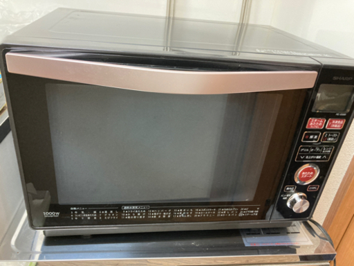シャープ 過熱水蒸気オーブンレンジ 23L トースト機能付き ブラック RE