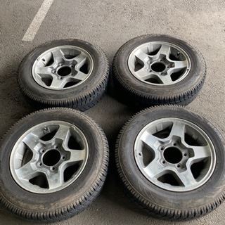 静岡県富士市　東部　スズキジムニー スタッドレス セット　バリ山