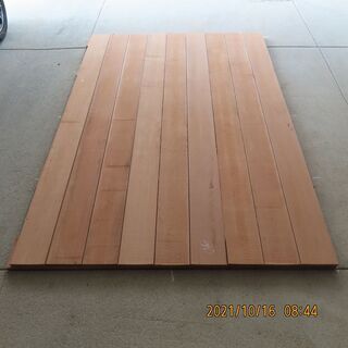 値下げ！　軽トラックの荷台を板張りに！　トラックの荷台専用木材　「アピトン」　１４０ｃｍ＊２００ｃｍ　試作品１台分部材