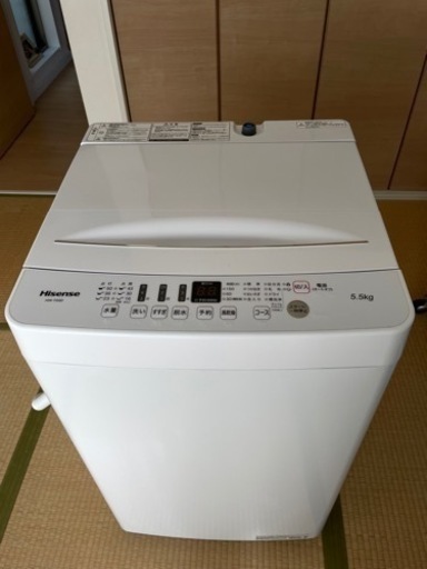 洗濯機　2020年モデル　Hisense 使用1年以外