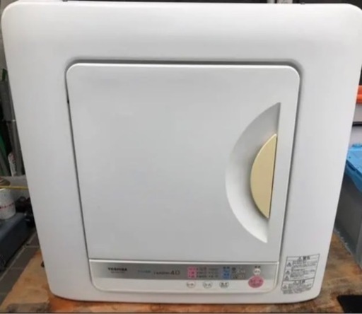 衣類乾燥機〜4.4kg　TOSHIBA ED-401(WT)