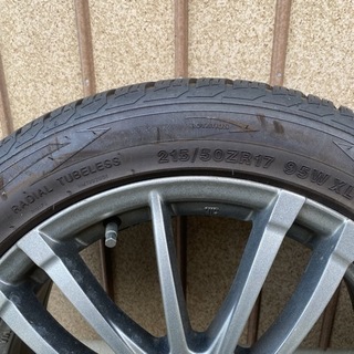 送料無料！215/50ZR17 オールシーズンタイヤホイール付
