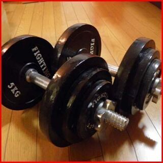 状態良好 FIGHTING ROAD/ファイティングロード トレーニングベンチ+プレート70Kg+バーベルシャフト 1本+ダンベルシャフト 2本 手渡し希望/自社配送可能（配送エリアについてお問い合わせください）