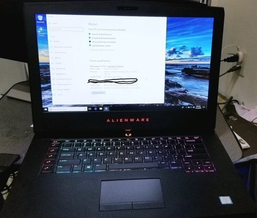 ノートパソコン Alienware R3 15 + Razer Core X