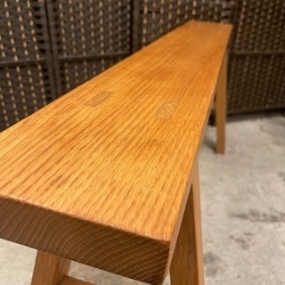 売約済み】無印良品 無印 MUJI 無垢材ベンチ・オーク材・大 ベンチ
