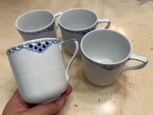 ロイヤルコペンハーゲン マグカップ4個