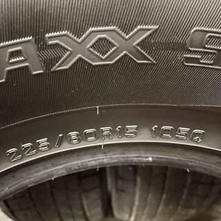 DUNLOP WINTER MAXX SJ8 225/80R15 15インチ スタッドレス 4本 デリカスペースギア ウィザード パジェロ等　(TG610)クレジットカード QRコード決済可能