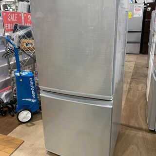 【愛品館市原店】SHARP 2017年製 137L 2ドア冷蔵庫 SJ-D14C-S 【愛市IR】