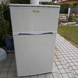2ドア冷凍冷蔵庫 ホワイト 白 ９６L