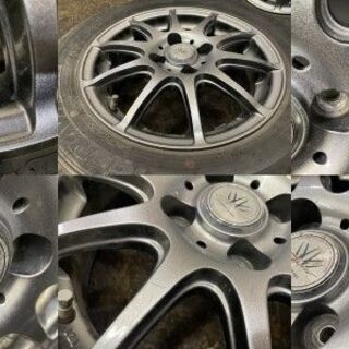 【GOODYEAR ICENAVI 7 175/65R14】スタッドレス【LOXARNY Sport 14インチ 5.5J4HPCD100+42】2017年製 バリ溝 パッソ ノート bB等　(MTH151) クレジットカード QRコード決済可能