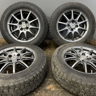 safuji キナリバッグ-【GOODYEAR ICENAVI 7 175/65R14】スタッドレス【LOXARNY Sport 14インチ 5.5J4HPCD100+42】2017年製 バリ溝 パッソ ノート bB等　(MTH151) クレジットカード QRコード決済可能
