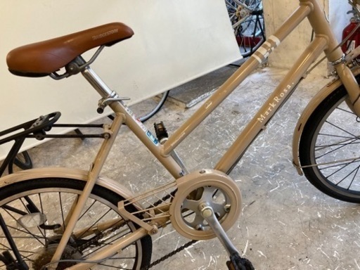 ブリヂストンMark Rosa.】20インチ 7段変速 LEDオートライト ベージュ