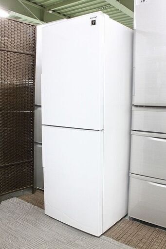 シャープ メガフリーザー 2ドア冷凍冷蔵庫 280L 冷凍室125L SJ-PD28G-W ホワイト系 冷蔵庫 中古家電 店頭引取歓迎 R4285)