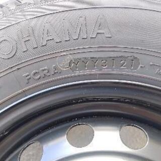 新車外しハイゼットカーゴ純正タイヤホイール145/80R12ヨコハマ４本セット