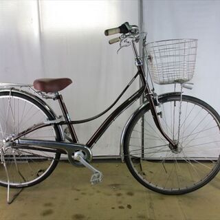 B513 12000円 整備済み☆ブリヂストン ロココ ブラウン☆ 中古自転車 