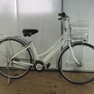 B515　限定特価　整備済み★ブリヂストン　アルベルト　ホワイト★ 中古自転車 【27インチ 】